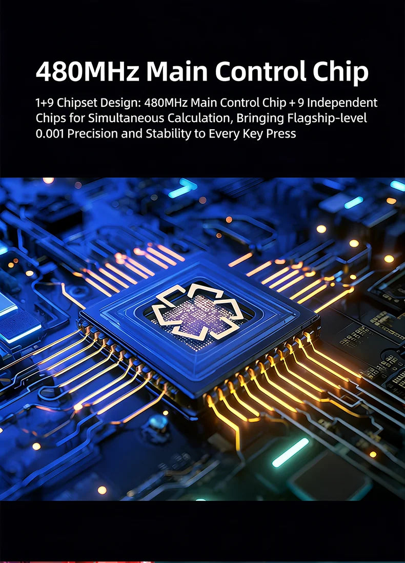 IROK Carotmas Mercury68 Mercury 68 Mercury68 Pro Mercury68 Max RT 0.001mm 8K Gamer Wired Gaming Magnetic Mechanical Keyboard