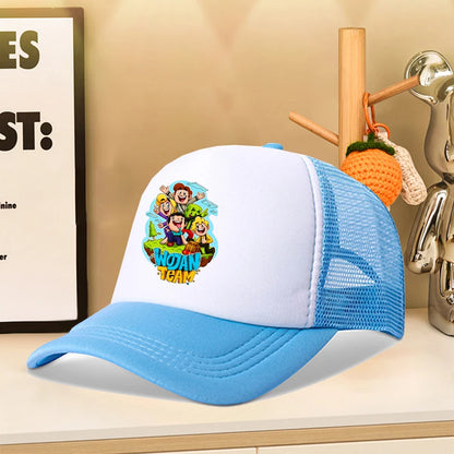 Wojan Teams Mesh Baseball Cap Cute Cartoon Summer Outdoor Sports Sun Hat Fashion Parent-child Activity Breathable Sunbonnet Gift