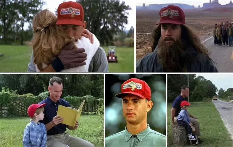 Fashion Design hat 1994 BUBBA GUMP SHRIMP Baseball cap men women Sport hats Summer Cap Embroidered casual Hat Forrest Gump caps