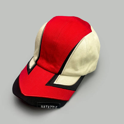 Niche Hip Hop Letter Flame Flag Baseball Hats New Unisex Sunshade Personal Versatile Color Block Fashion Retro ins Peaked Caps