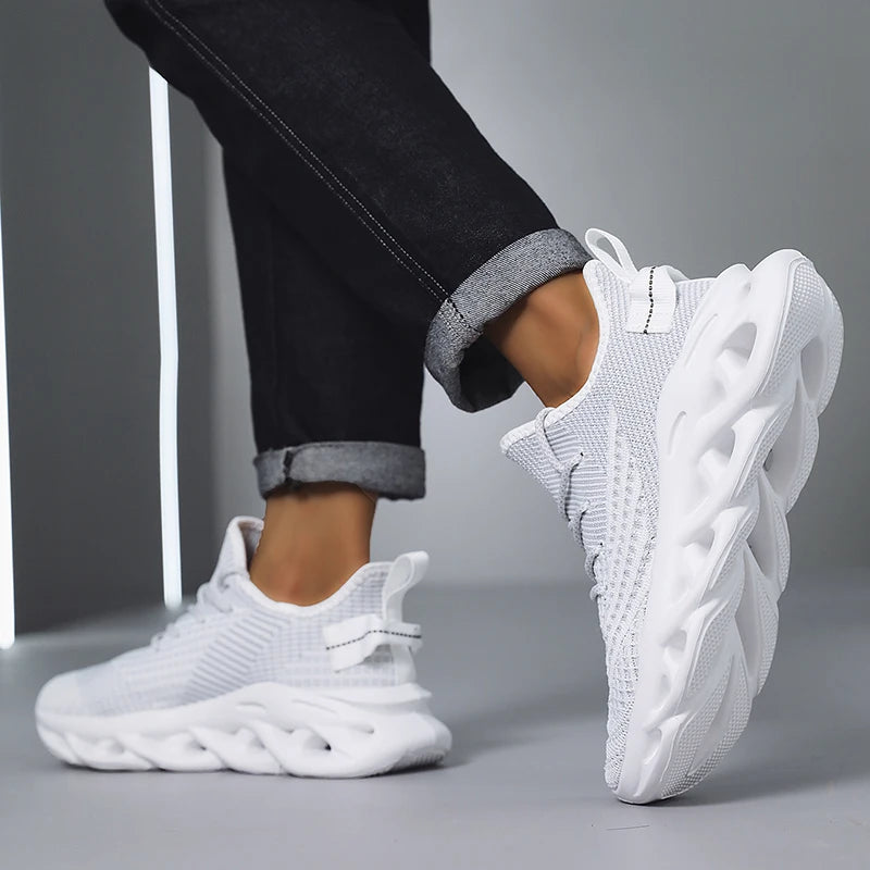 Sneakers da uomo comode e traspiranti in mesh, scarpe da tennis outdoor sportive per running, palestra e jogging, leggere e basse, scarpe da camminata da uomo