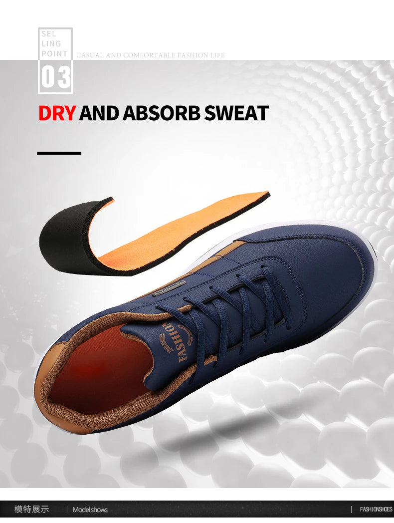 YRZL férfi cipő tavaszra és őszre, vízálló gyalogló sneaker, szabadidős férfi bőr sportcipő, csúszásmentes lábbeli, teniszcipő férfiaknak