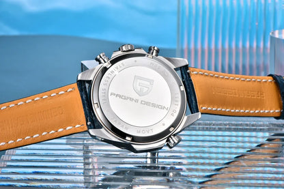 PAGANI DESIGN Watches 2026 New Strong Luminous Luxury Quartz Men Watch Fashion Leather Watch For Men Sapphire Glass Chronograph