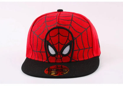 Kids Anime Spiderman Cartoon Baseball Cap Snapback Hat for Toddler Baby Children Spring Summer Adjustable Hip Hop