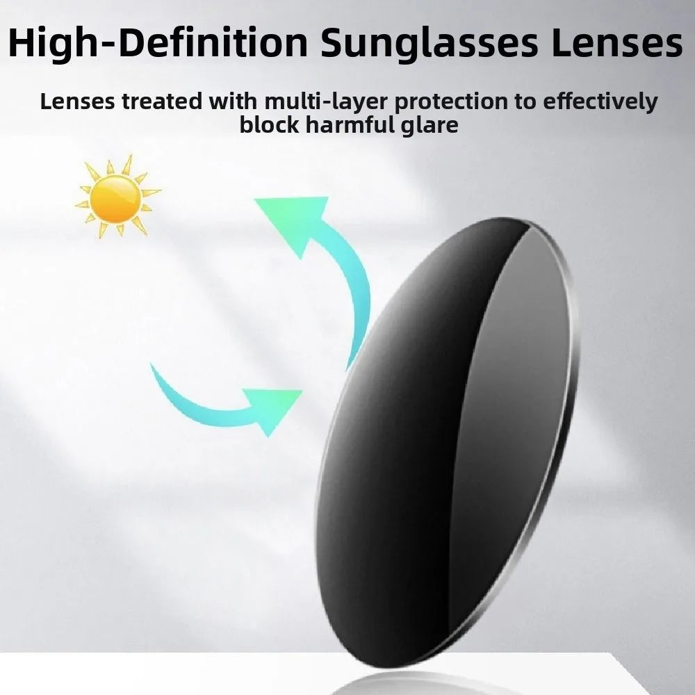 Punk ND9 Anti-UV Sunglasses Round Retro Adjustable Dimming Sunglasses with Glasse Case 9 Level Dimming Anti-UV Glasses Driving