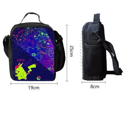 Game God of War Schoolbag Backpack Lunch Bag Pencil Case Set Gift for Kids Students