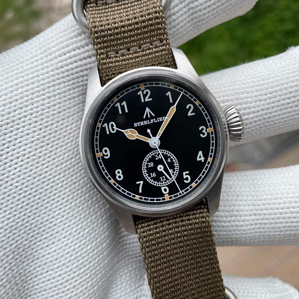 STEELFLIER Official SF746 Luxury Quartz Wristwatch Swiss Luminous VH60 Mute Movement 20Bar Waterproof Multi-time Zone Watches