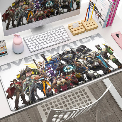 Large XXL DIY Cool  Overwatch Mouse Pad Keyboard Table Gaming Accessories Non-Slip Rubber Edge locking spped Laptop Rug desk Mat