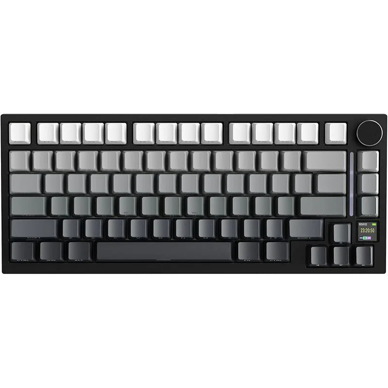 ATTACK SHARK X820 75% Ultra Wireless Mechanical Keyboard with TFT Smart Display & Knob, Hot Swappable, RGB South Facing LED