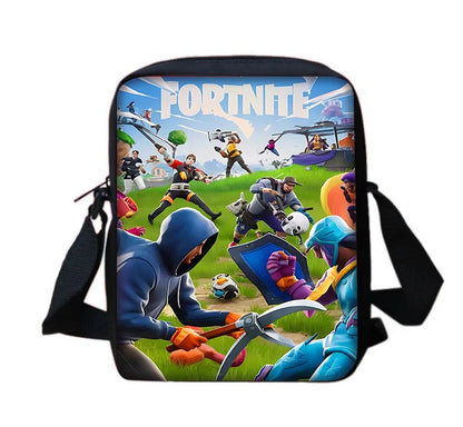 New Game FortniteS Child School Backpack With Shoulder Bag Pencil Bags School Bags for Boys Girls Best Gift