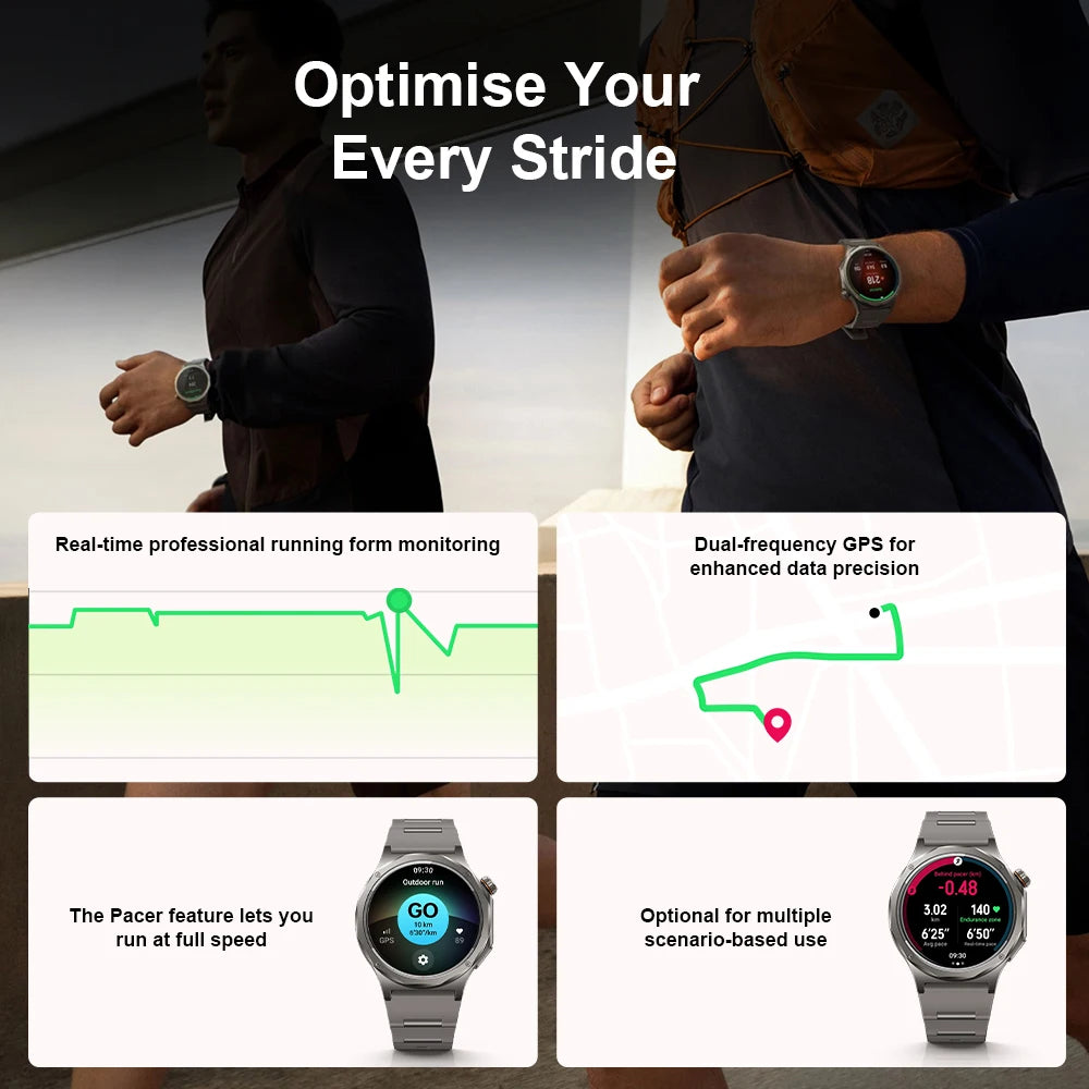 EU version OPPO watch X3 smartwatch Wear OS by Google Sleep 16-Day Battery Life SpO2 Blood Oxygen Monitoring IP69 Google Wallet