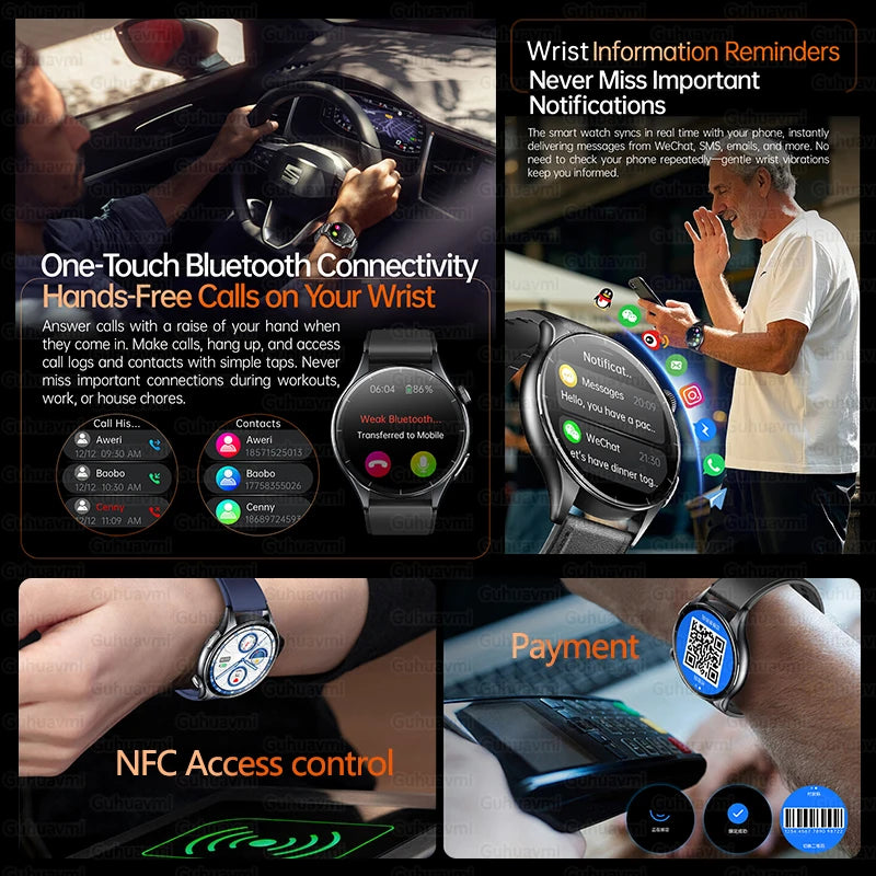For XIAOMI 2025 New ECG+PPG Smartwatch Precise Uric Acid Blood Lipids Pressure Body Analysis Smart Watch Men BT Call NFC Watches