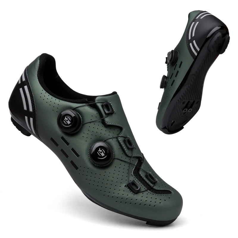 Pantofi de ciclism de înaltă calitate, SPD cu autoblocare pentru bărbați, pantofi sport de curse pentru bicicletă, pantofi de ciclism MTB de munte antiderapanți pentru femei, 36-47