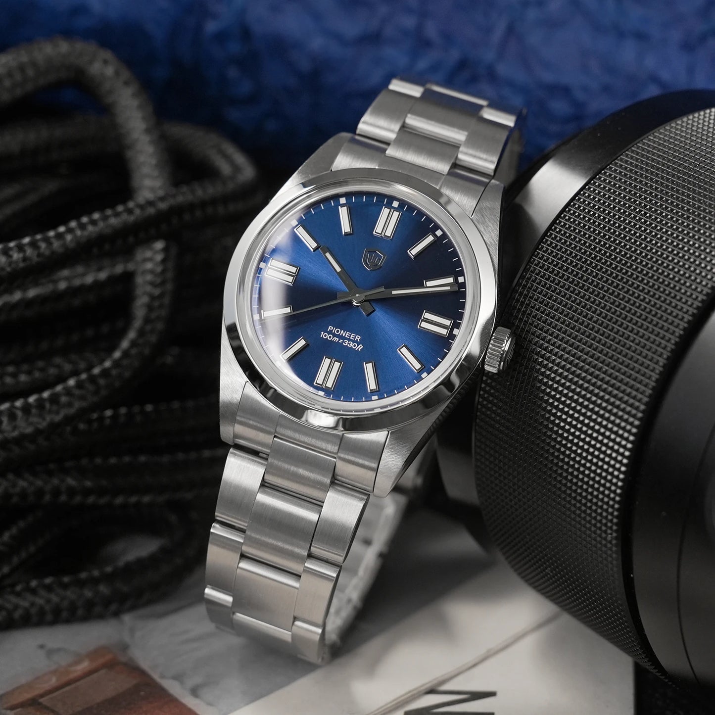 Watchdives WD1016 V3 Watch 37mm VH31 Sweep Quartz Movemet Stainless Steel Watch Waterproof Luminous Sapphire Men Wristwatch