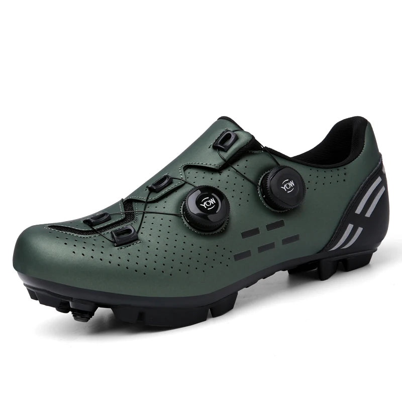 Pantofi de ciclism de înaltă calitate, SPD cu autoblocare pentru bărbați, pantofi sport de curse pentru bicicletă, pantofi de ciclism MTB de munte antiderapanți pentru femei, 36-47