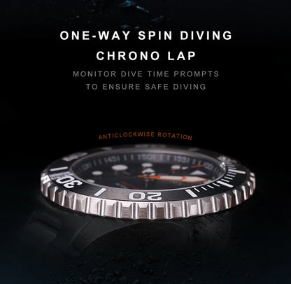 NEW 2026 CADISEN AQUA DIVER Brand Luxury Men Watches Automatic Watch Japan 8215 100M Waterproof Luminous Mechanical Wristwatch