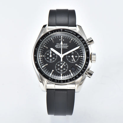Moons Men's Watch for Man Fashion Quartz Watch Waterproof Chronograph AR Sapphire Glass
