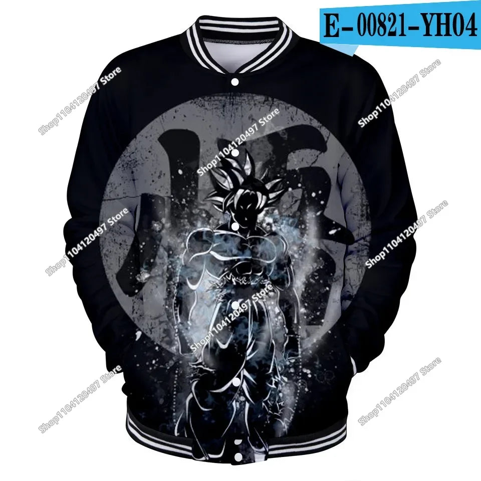 Uniforme de béisbol de estilo urbano de Dragon Ball para hombre, mujer y niños; disfraces de Son Goku para adultos; chaquetas; abrigos de primavera y otoño; cárdigans; sudaderas; regalo