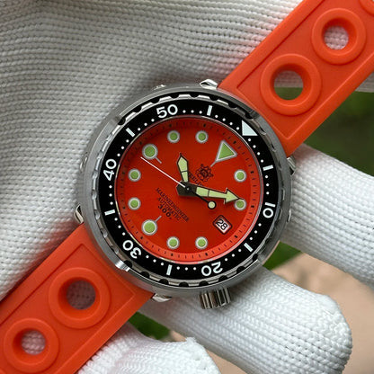STEELDIVE Popular SD1975 47.5MM Case Red Dial 300M Waterproof AR Sapphire Glass Tuna Dive Men's NH35 Automatic Watches for You