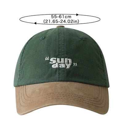 New Contrasting Color Baseball Cap For Men Women JK Letters Embroidery Sun Visors Hat Casual Soft Top Couple Peaked Caps