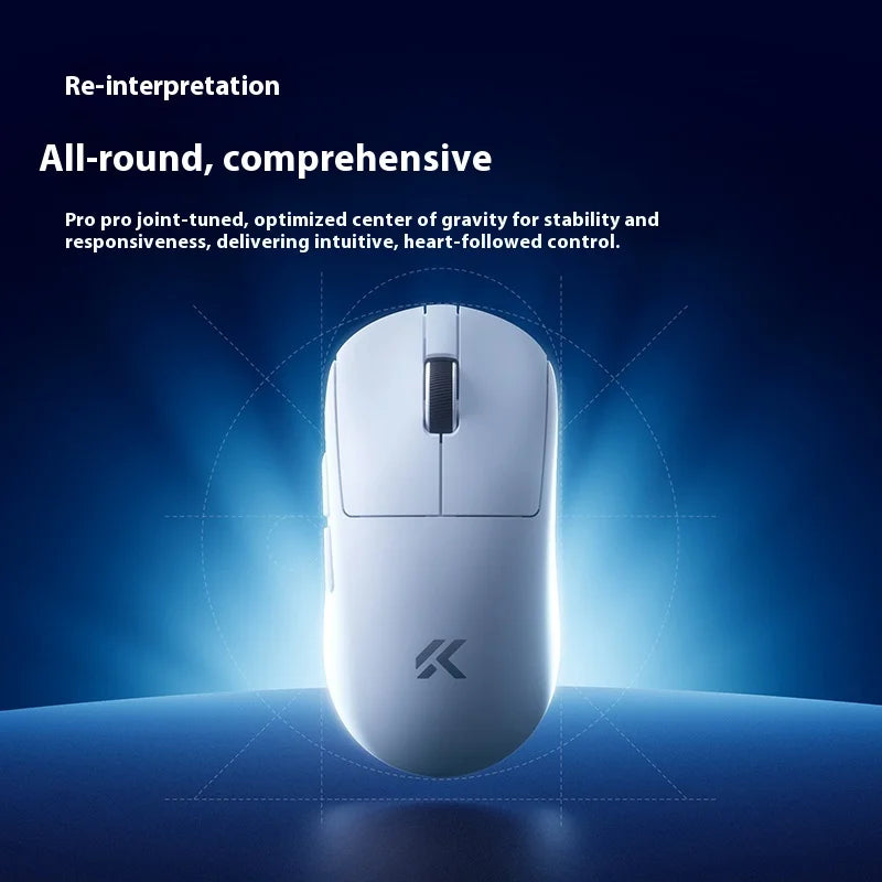 MCHOSE A7 V2 Ultra+ Wireless Mouse Tri-Mode Lightweight Paw3950 Ti 42000dpi 500mah PC Esports Laptop Gaming Mice Accessories