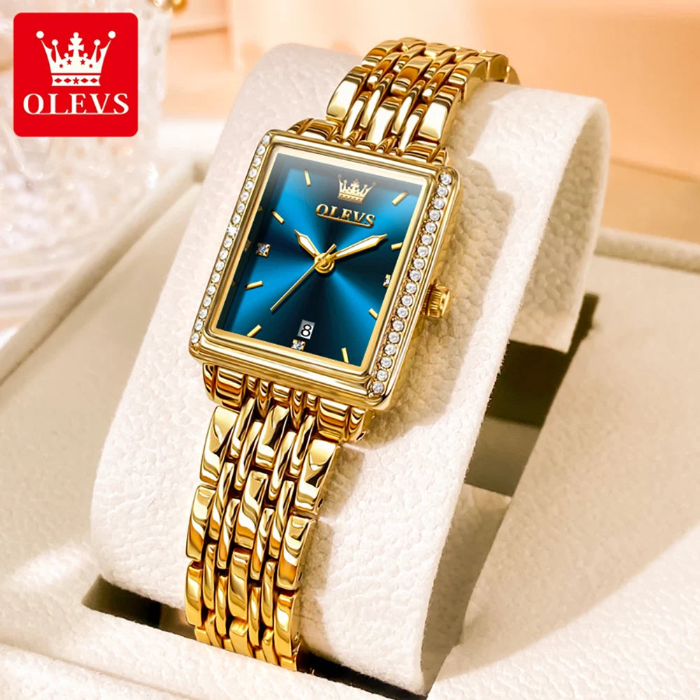 OLEVS 9995 Women's Watch Luxury Elegant Quartz Ladies Wristwatch Top Brand Waterproof Luminous Date Original Watch For Women