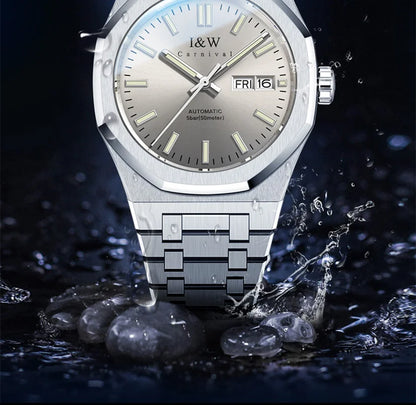 Montre mécanique pour homme CARNIVAL – Montre-bracelet automatique de luxe, verre saphir, mouvement MIYOTA, étanche jusqu'à 50 m