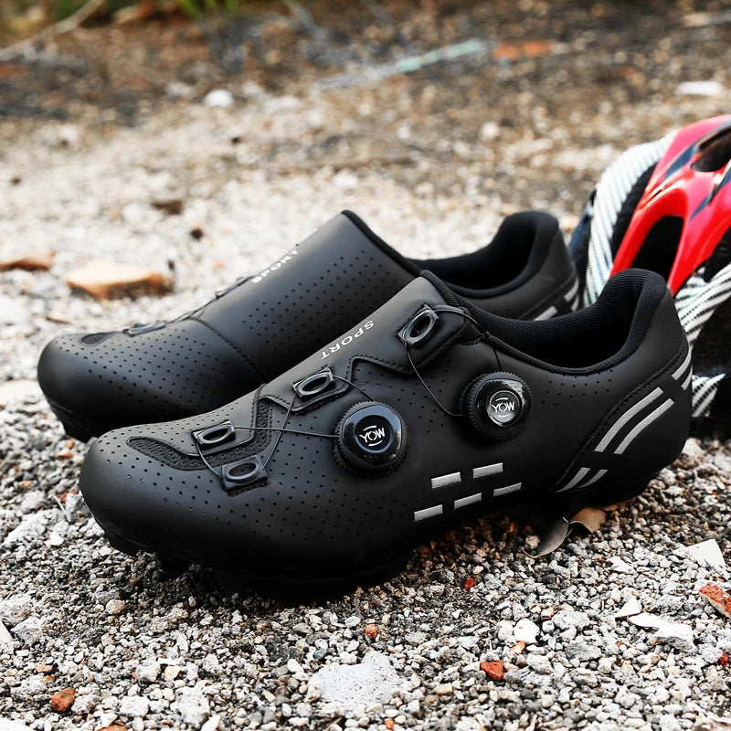 Pantofi de ciclism de înaltă calitate, SPD cu autoblocare pentru bărbați, pantofi sport de curse pentru bicicletă, pantofi de ciclism MTB de munte antiderapanți pentru femei, 36-47