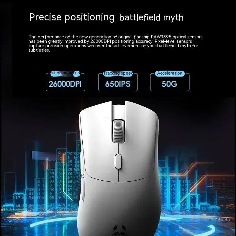 Metaphyuni Metapanda P1 kabellose Maus P1 Pro Max PAW3395, geringe Latenz, leichte E-Sports-Gaming-Maus, ergonomisch, Geschenk für PC-Gamer