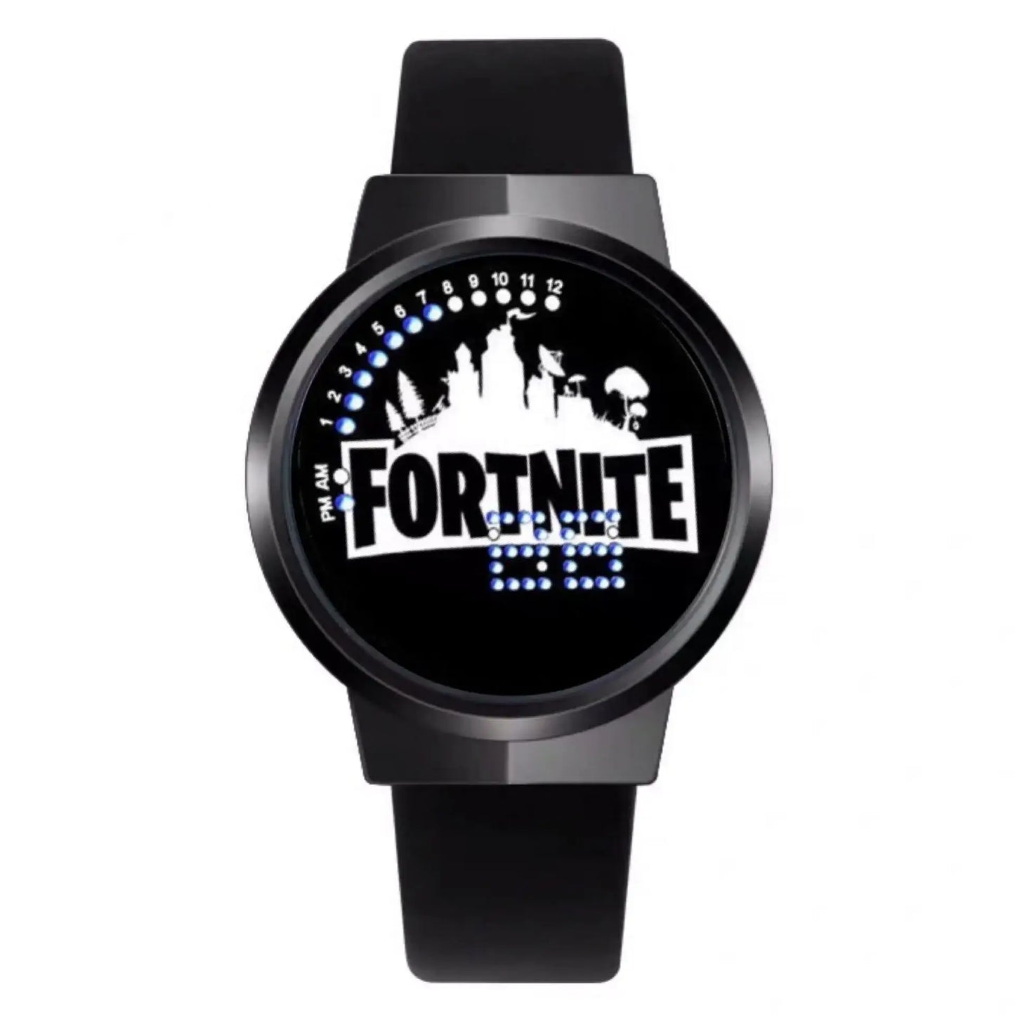 Fortnite часовник със сладък моден Cartoon дизайн, персонализиран Kawaii LED сензорен нощен часовник, ученически електронен часовник, подарък за приятели