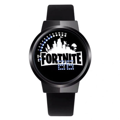 Fortnite часовник със сладък моден Cartoon дизайн, персонализиран Kawaii LED сензорен нощен часовник, ученически електронен часовник, подарък за приятели