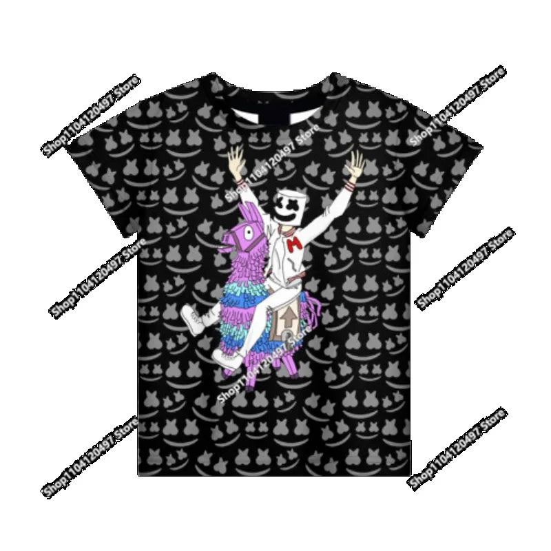 Tricou Fortnite pentru băieți, tricou de vară cu tematică anime și jocuri, tricou universal, tricou drăguț, tricou basic Battle Gamer, cu mânecă scurtă, pentru bărbați