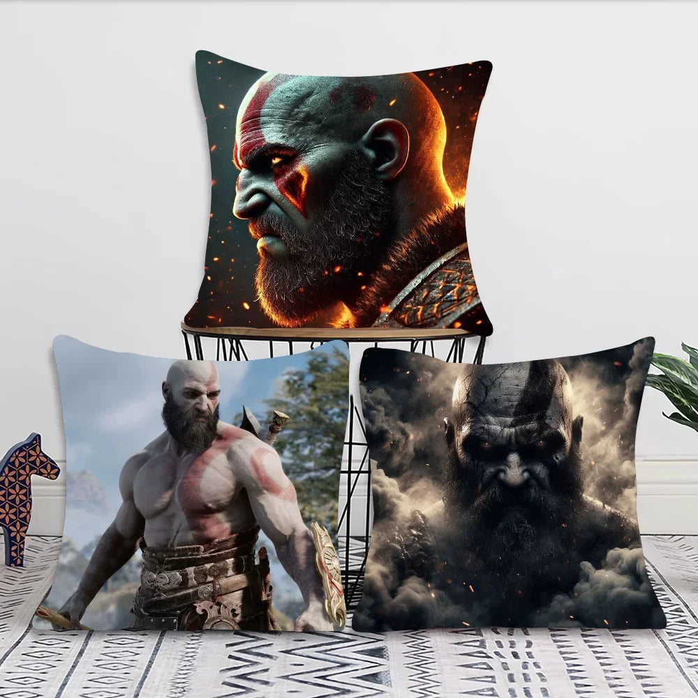 1pc The Last Of Us God Of War Pillow Case Square Bedroom Sofa Leisure Comfort Cushion Car Living Room Home Decoration