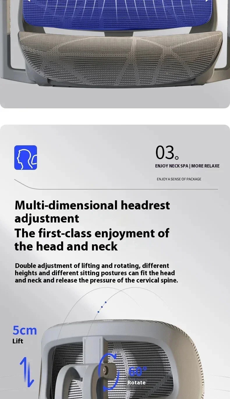 Ergonomic Gaming Chair Office Desk Chair with 3D Headrest, Adjustable Armrests, Lumbar Support, Reclining Computer Chair with Footrest