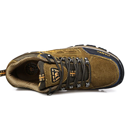 Scarpe da trekking da uomo in pelle scamosciata, sneakers outdoor da trail, scarpe da arrampicata antiscivolo e traspiranti, scarpe sportive da montagna da uomo