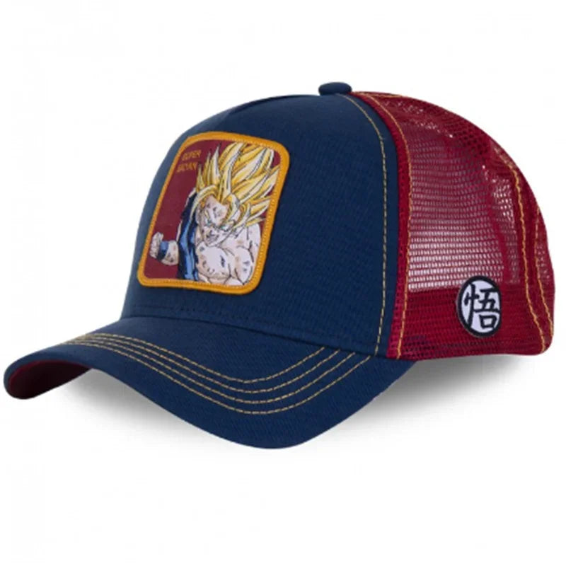 ALL Styles Dragon Ball Baseball Cap Snapback Peaked Cap Men's Embroidery Hip-Hop Cap Style Sun Visor Adjustable Trucker Mesh Cap