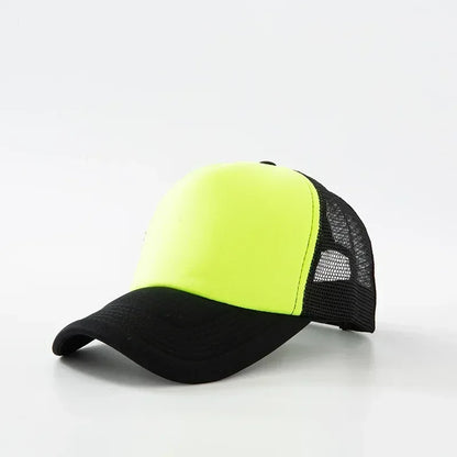 Custom Hat with Logo Printing Polyester Mesh Trucker Hat Adjustable Dad DIY Logo Baseball Cap for Men Women