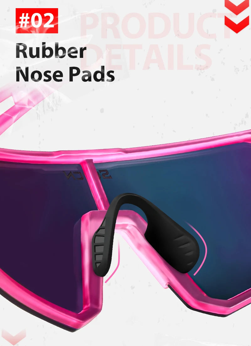Scvcn Sunglasses Cycling Glasses Photochromic Sports for Men Sun Mountain Bike Road Bicycle Eyewear Goggles UV400 Polarized MTB
