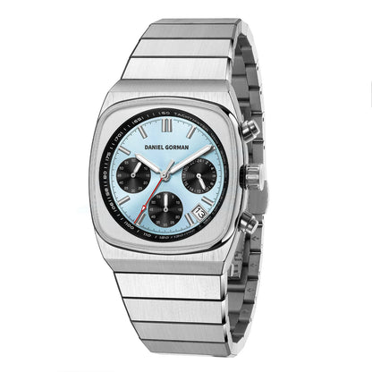 DG9008 Men Watch Original Fashion Brand Quartz Waterproof Luminous Watch For Man Three Small Dial Sport Moon Phase Watch