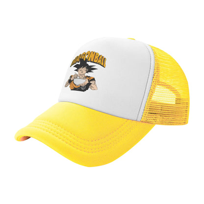 DBZ dragon ball Goku Eating Ramen Mesh Baseball Caps Adult Sun Hats  Adjustable Snapback Caps Sun Caps Summer Trucker Caps