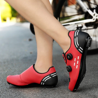 Pantofi de ciclism de înaltă calitate, SPD cu autoblocare pentru bărbați, pantofi sport de curse pentru bicicletă, pantofi de ciclism MTB de munte antiderapanți pentru femei, 36-47