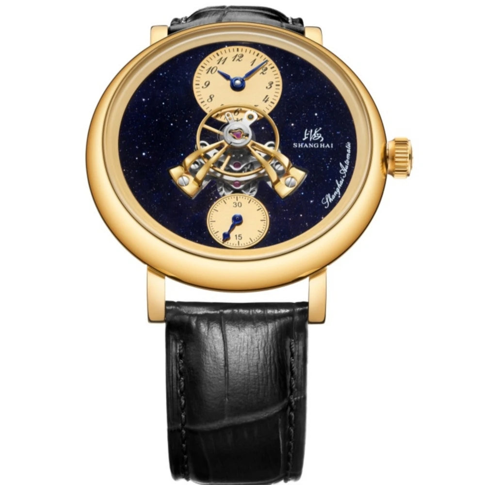 Shanghai The Bund Sky Dome Series Men's Mechanical Watch 42mm Center Flywheel Automatic Watch Limited Edition Brand Watches 865