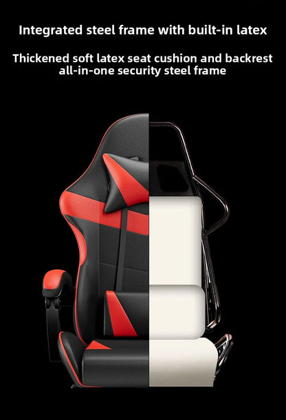 Ergonomska gaming stolica za računalni stol, nagibna gaming stolica za kućni ured s potporom za leđa za duge sesije igranja