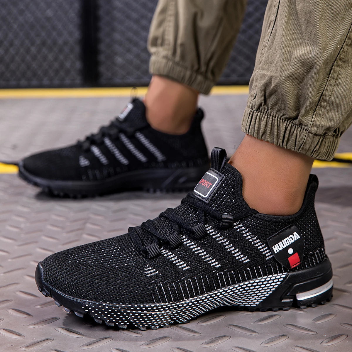 Baskets d'été pour hommes, légères, respirantes, chaussures de course décontractées pour l'extérieur, chaussures de tennis tendance pour l'entraînement, chaussures pour hommes