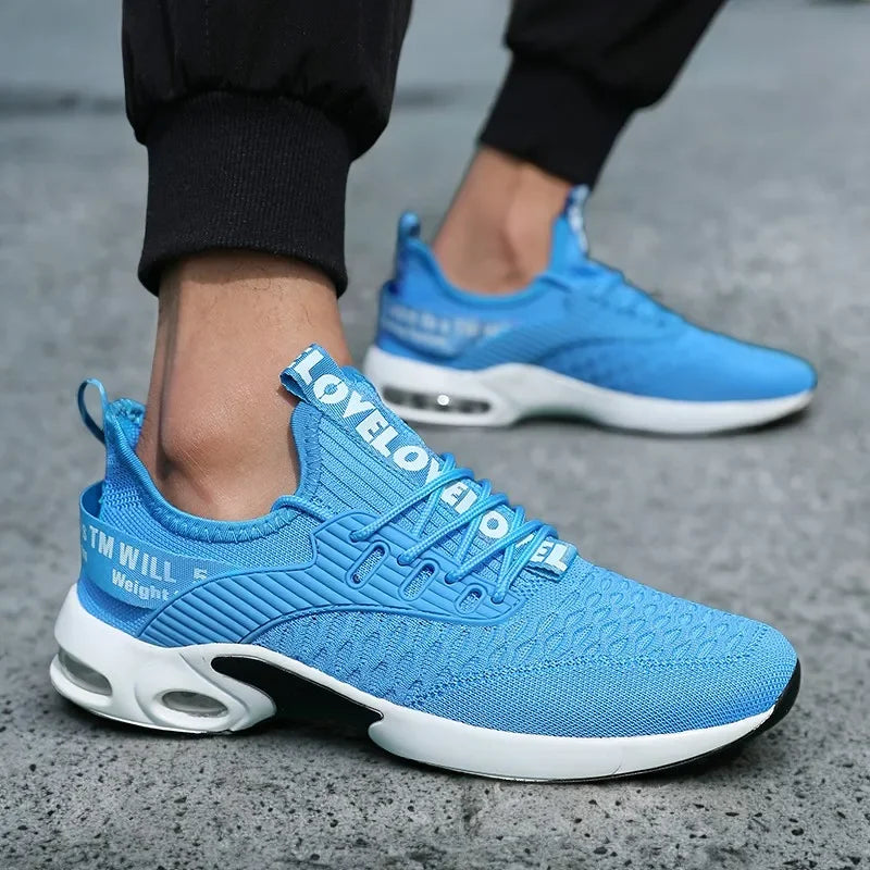 Sommer-Herrenschuhe aus Mesh, lässige Sportschuhe, Frühlings- und Sommerschuhe, leichte Tennis- und Walking-Schuhe, schwarze Sneaker, Verkaufsschlager 2025