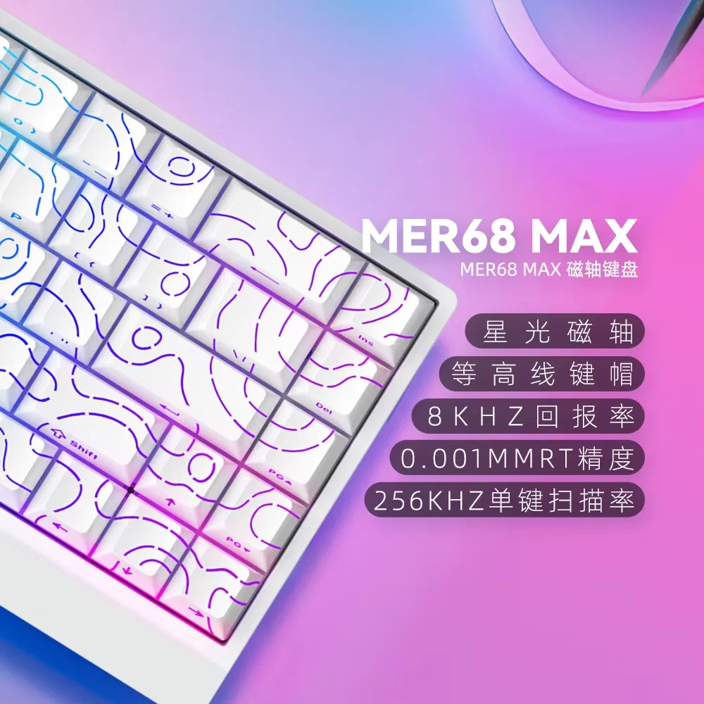 IROK Carotmas Mercury68 Magnetic Switch Mechanical Keyboards 8K 68 Keys RT0.004mm Low Delay Custom Wired Gaming Keyboard PC Gifts