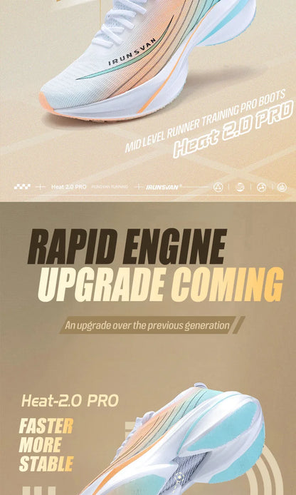 IRUNSVAN Rehuo 2.0PRO Full Length T800 Carbon Plate Running Shoes  Marathon  Professional Training, Men's  24098