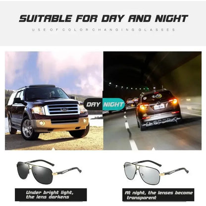 Top Aluminum Magnesium Square Polarized  Photochromic Sunglasses Men Sun Glasses Military Safety Driving Oculos De Sol Masculino