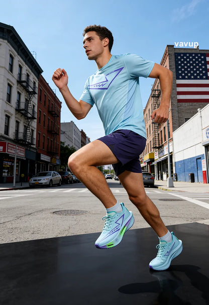 Scarpe da running uomo e donna Chunta con piastra in carbonio, ideali per maratona, sportive, traspiranti, leggere e confortevoli
