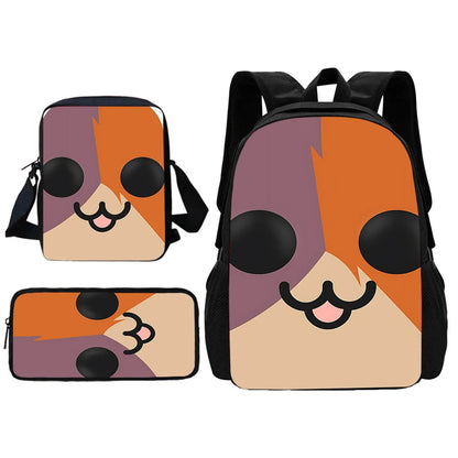 New Game FortniteS Child School Backpack With Shoulder Bag Pencil Bags School Bags for Boys Girls Best Gift
